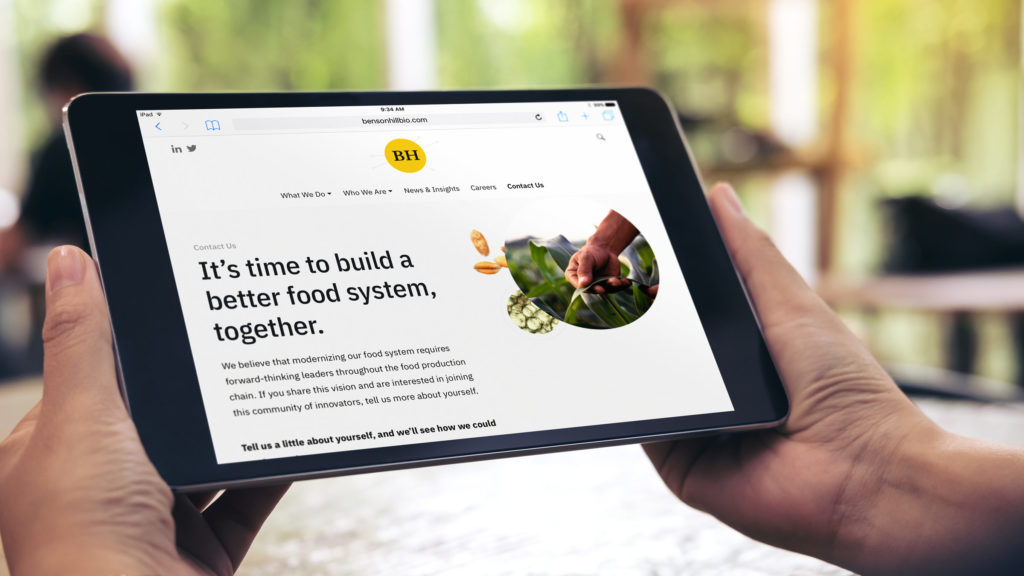 Benson Hill - Website Design